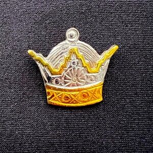 Antique 18K Gold Persian Crown Charm